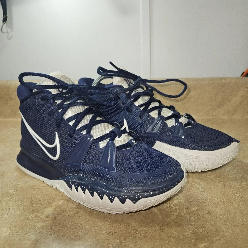 Nike Kyrie 7 Shoes Mens Size‎ 6 Navy Blue Basketball Sneakers DA7767-402